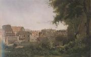 Jean Baptiste Camille  Corot Le Colisee Vue prise des Jardins Farnese (mk11) oil painting artist